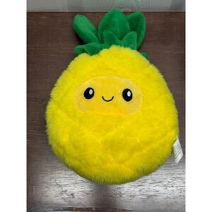 Goffa 8" (Taller w/ Leaves) Pineapple Fruit Yellow Green Plush Stuffed Animal